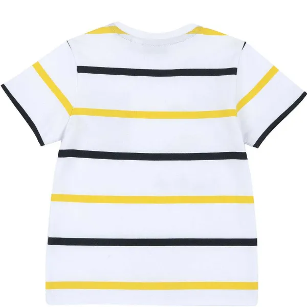 T-Shirt | Chicco T-Shirt Con Stampa Skate E Fantasia A Righe