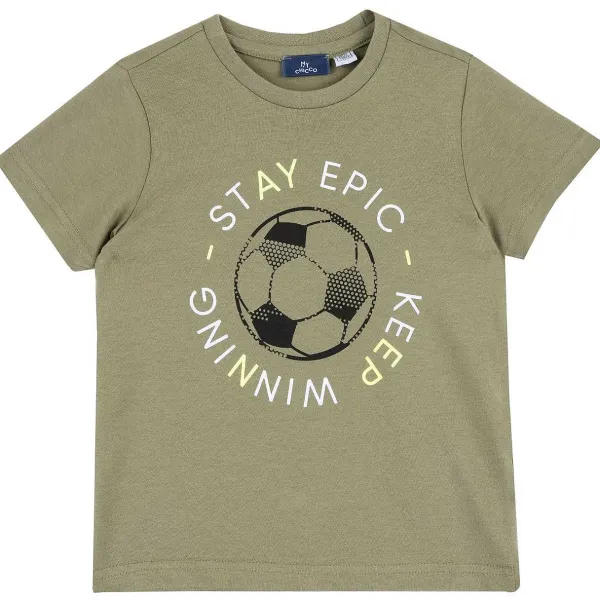 T-Shirt | Chicco T-Shirt Con Stampa Sport Verde Chiaro